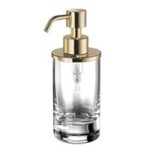 Windisch 90462-O Round Clear Crystal Glass Soap Dispenser